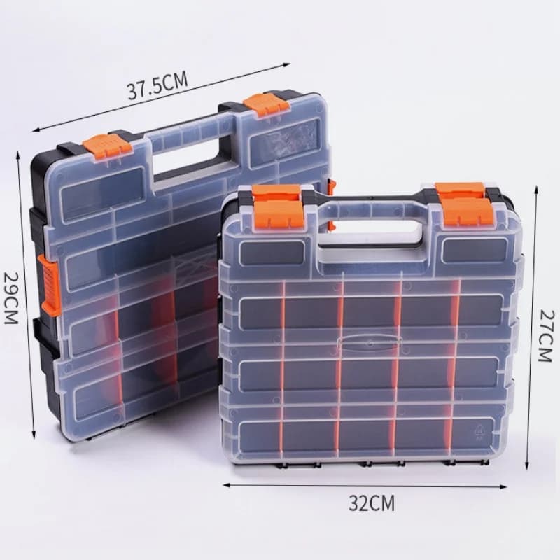 Scatola portaoggetti hardware in plastica doppia faccia