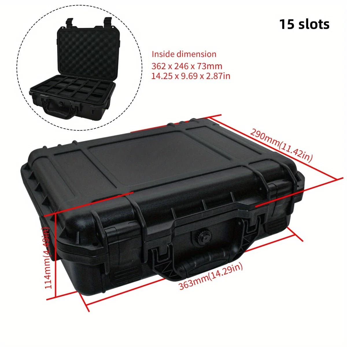 Portaorologi protettivo a 8 slot con spugna