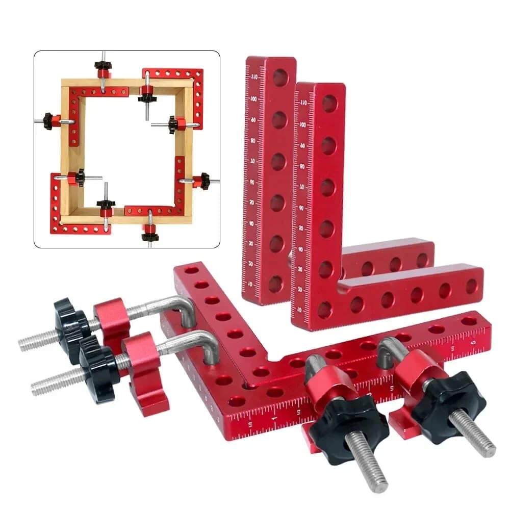Morsetto a squadra ad angolo retto 90° a L, 120-160 mm