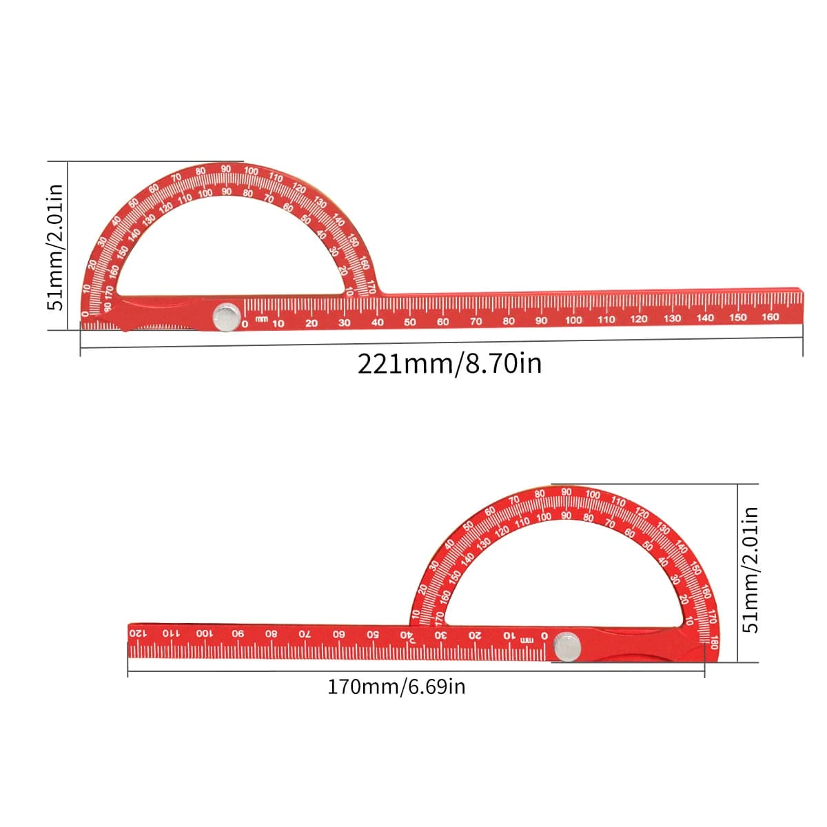 Goniometro in lega di alluminio multifunzione