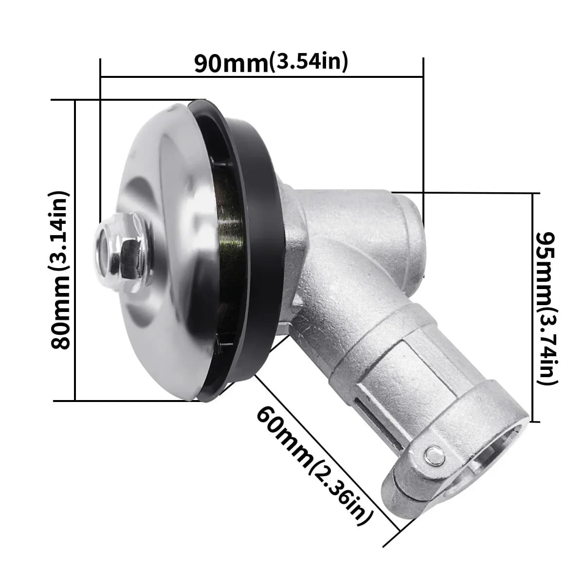 Testina di ricambio per scatola ingranaggi decespugliatore 26mm/28mm