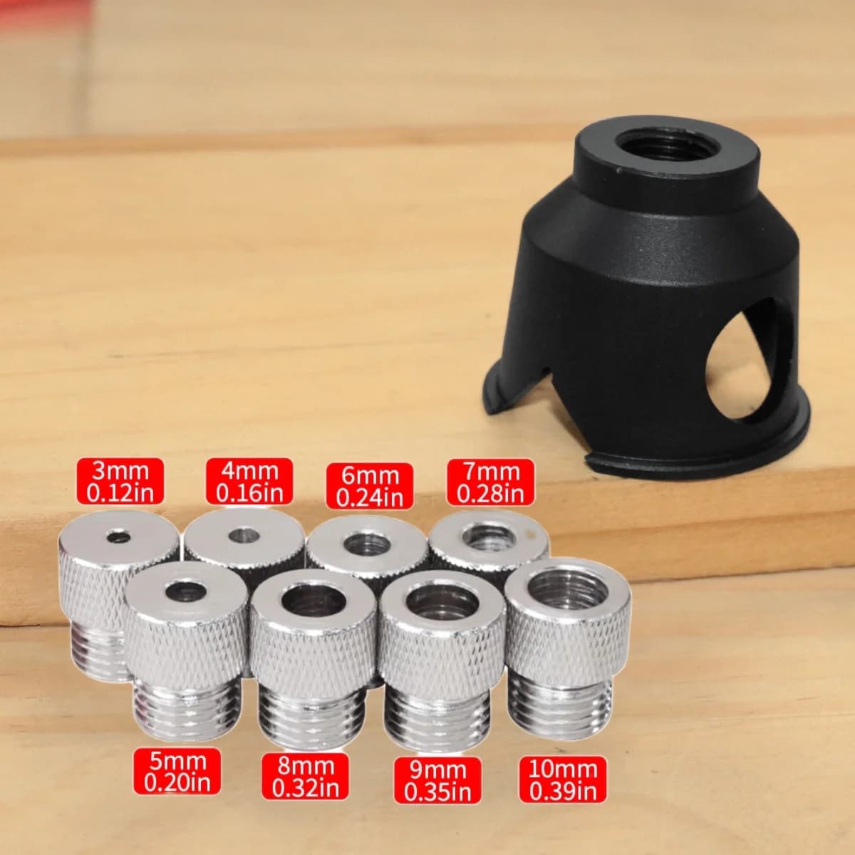 Guida trapano verticale, jig per fori tasca, 3-10mm