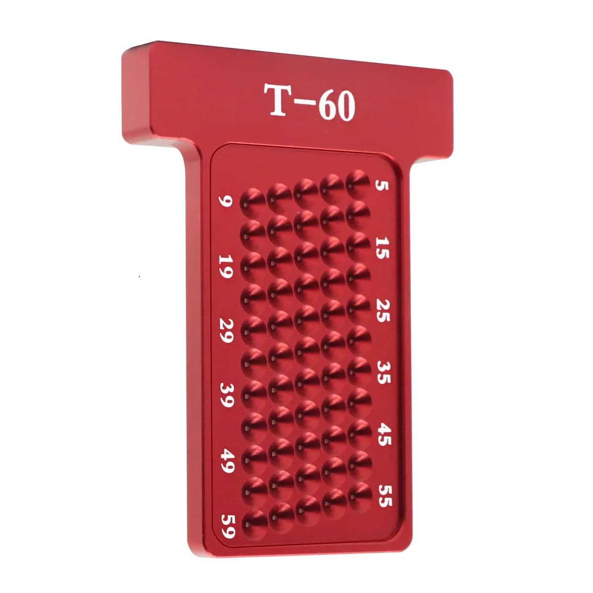Righello a T da 60 mm per tracciatura e calibro per segnatura