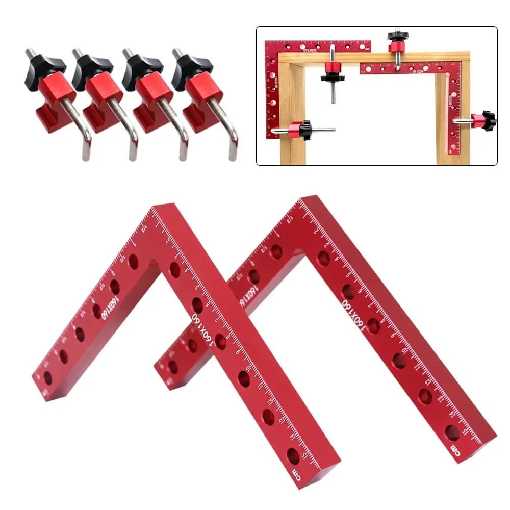 Morsetto a squadra ad angolo retto 90° a L, 120-160 mm