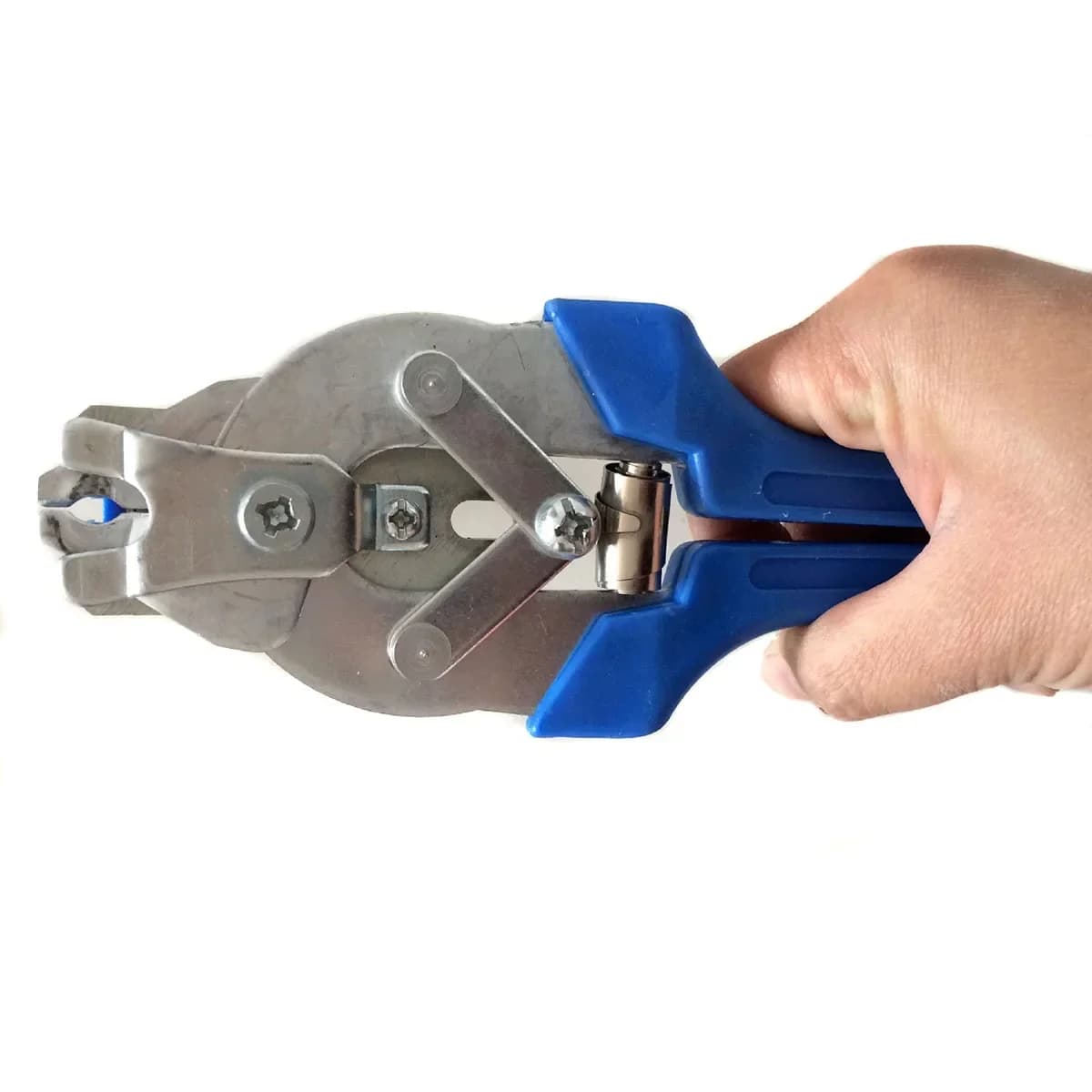 Pinzatrice per anelli con 600 clip in acciaio inox