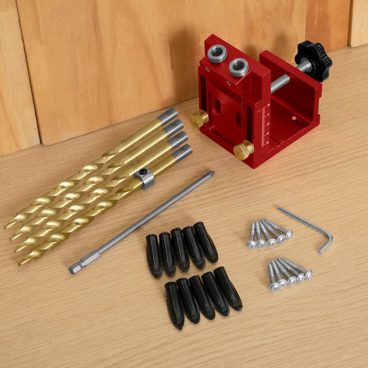 Kit Dimatrice per Fori Obliqui con Guida e Punte (26 Pezzi)