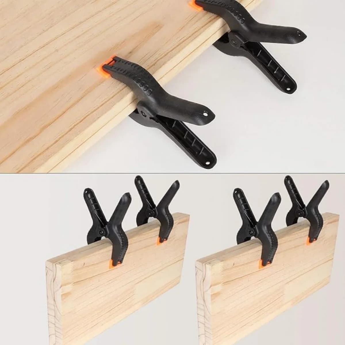 Confezione da 10 mollette a clip in plastica da 2 pollici