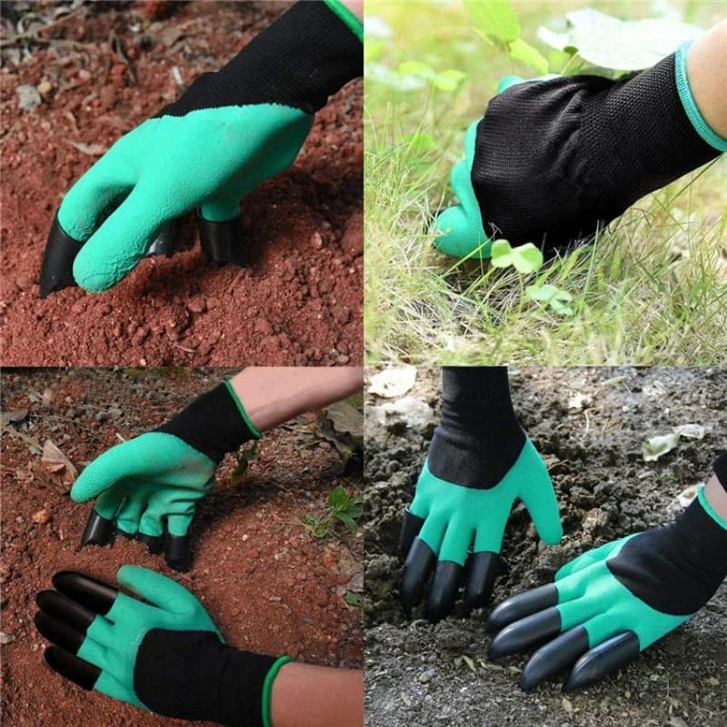 Guanti da giardino impermeabili rivestiti in lattice con artigli