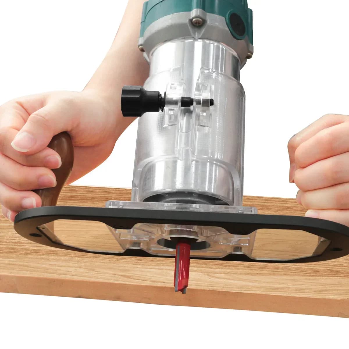 Base a immersione manuale per fresatrice su legno per incisione