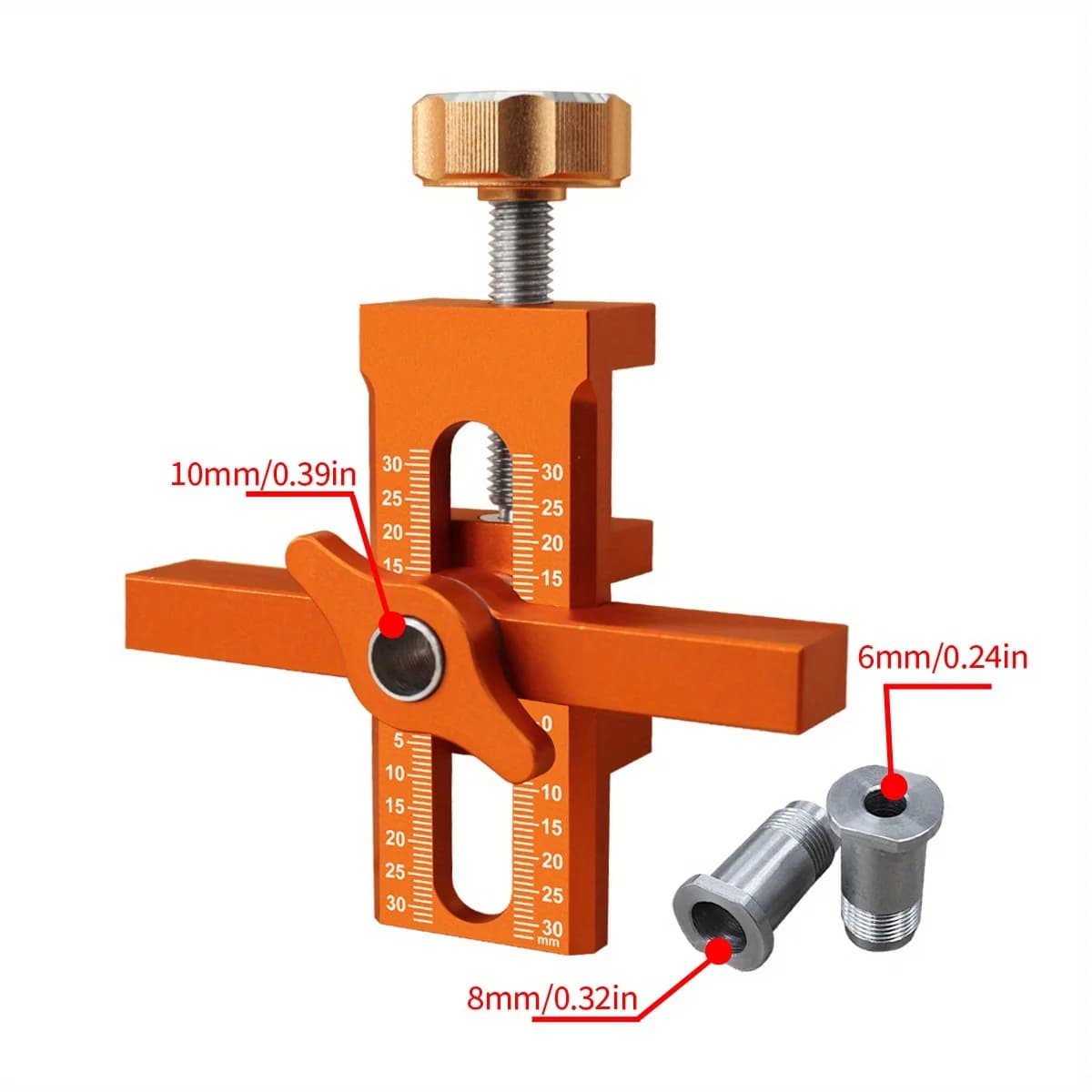 Jig 2-in-1 per installazione ante armadio con guida per trapano