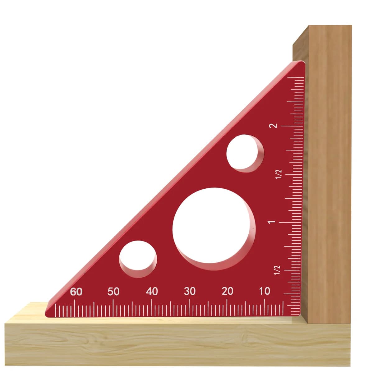 Kit dima per code di rondine e righello triangolare in alluminio