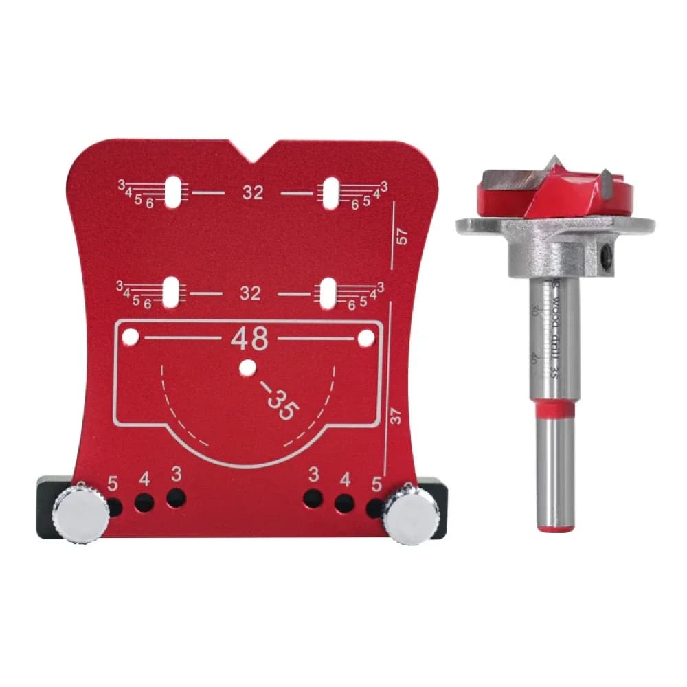 Punch per fori cerniere da 35mm con telaio limitatore
