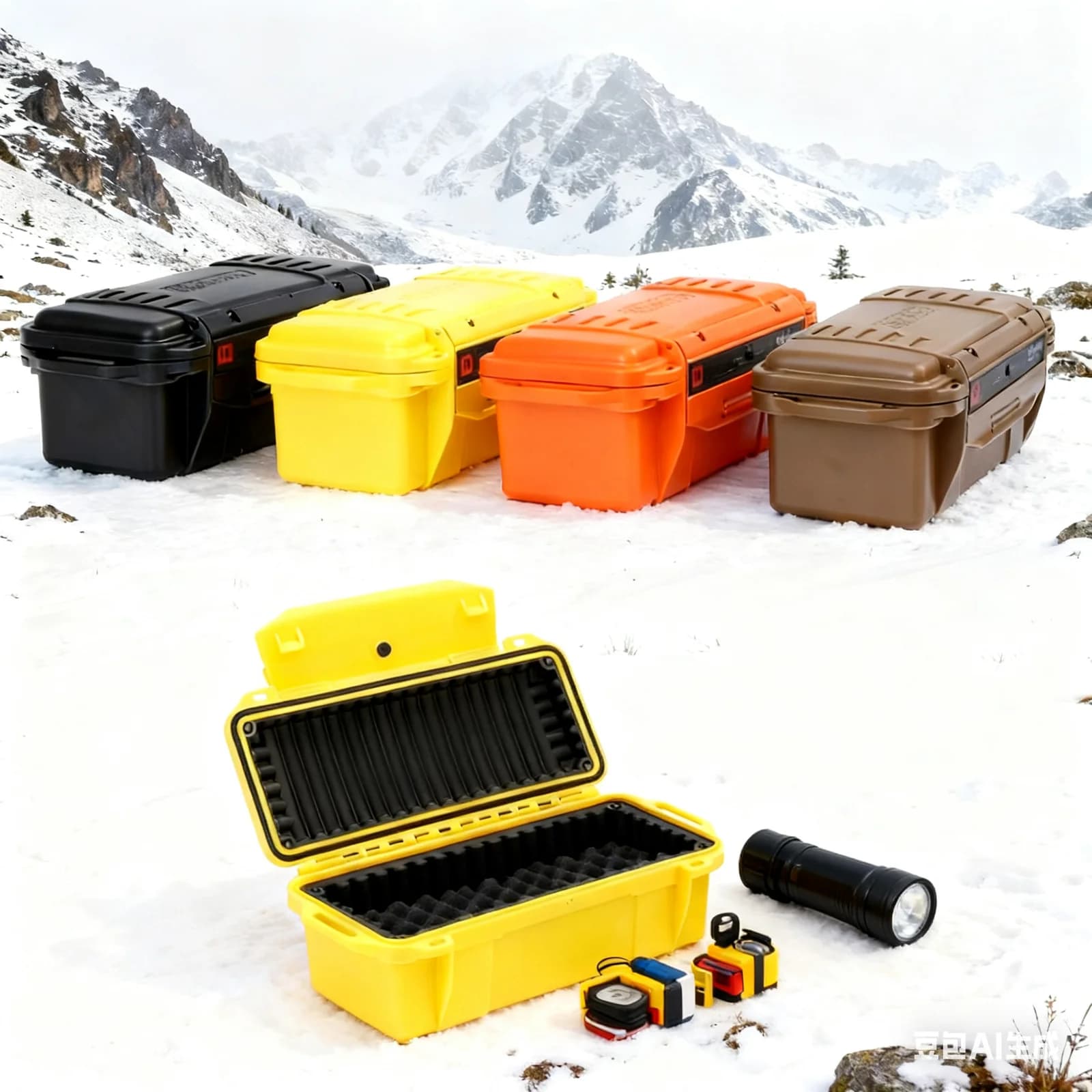 Scatola di stoccaggio impermeabile antiurto per sopravvivenza outdoor