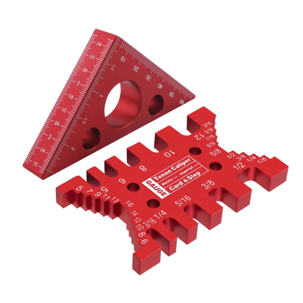 Kit dima per code di rondine e righello triangolare in alluminio