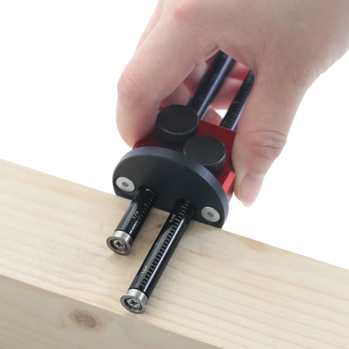 Gauge a doppio disco con scala in pollici e mm