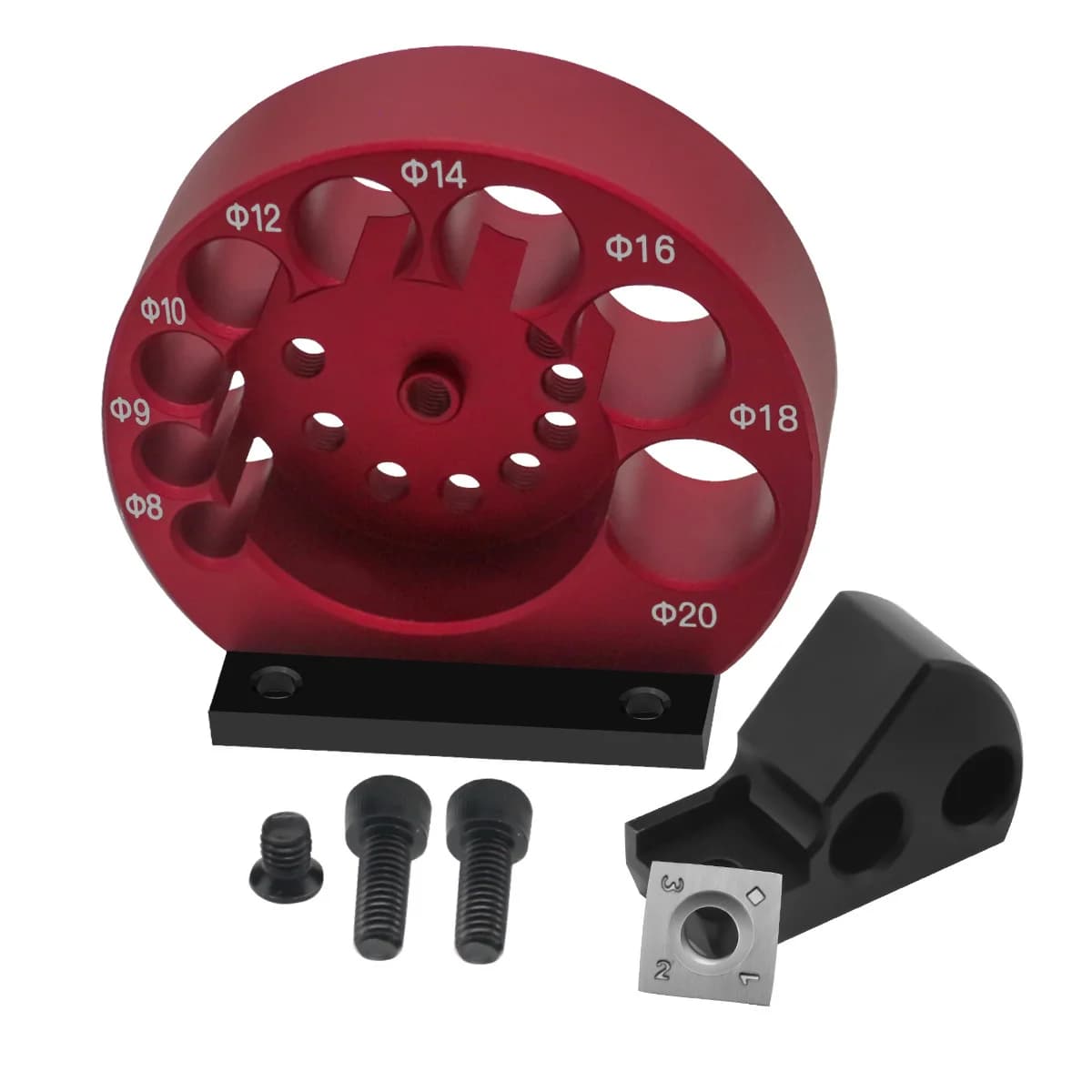 Jig regolabile per creare tasselli in legno, 8 fori, 8-20mm