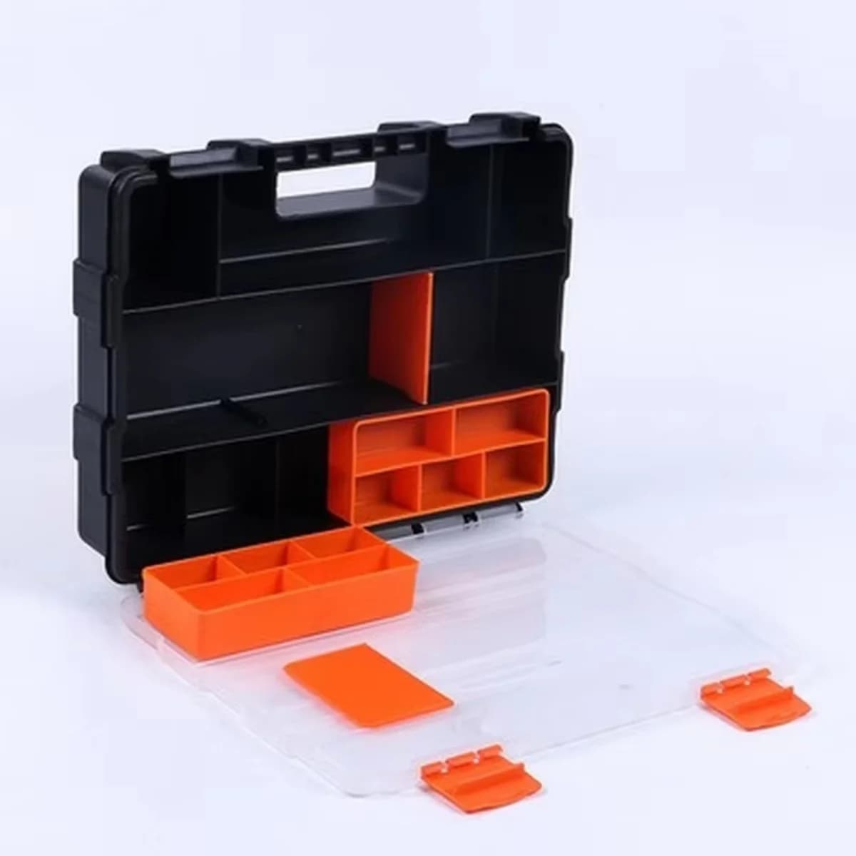 Scatola portatile multi-scomparto in plastica per ferramenta