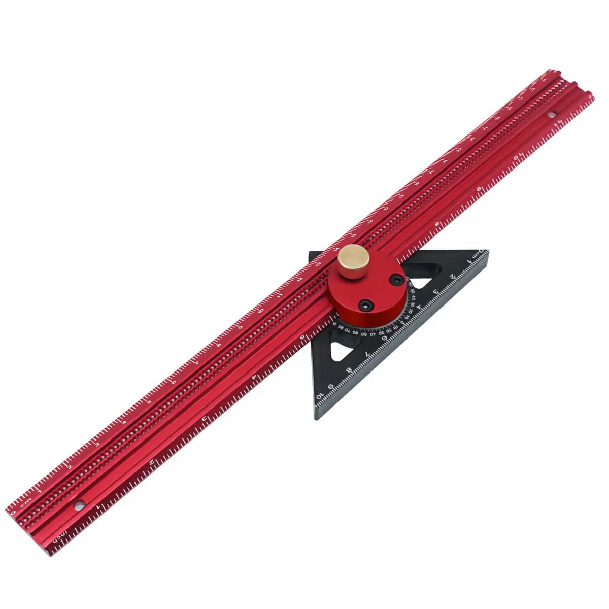 Righello a T in alluminio di precisione con tracciatura e gauge