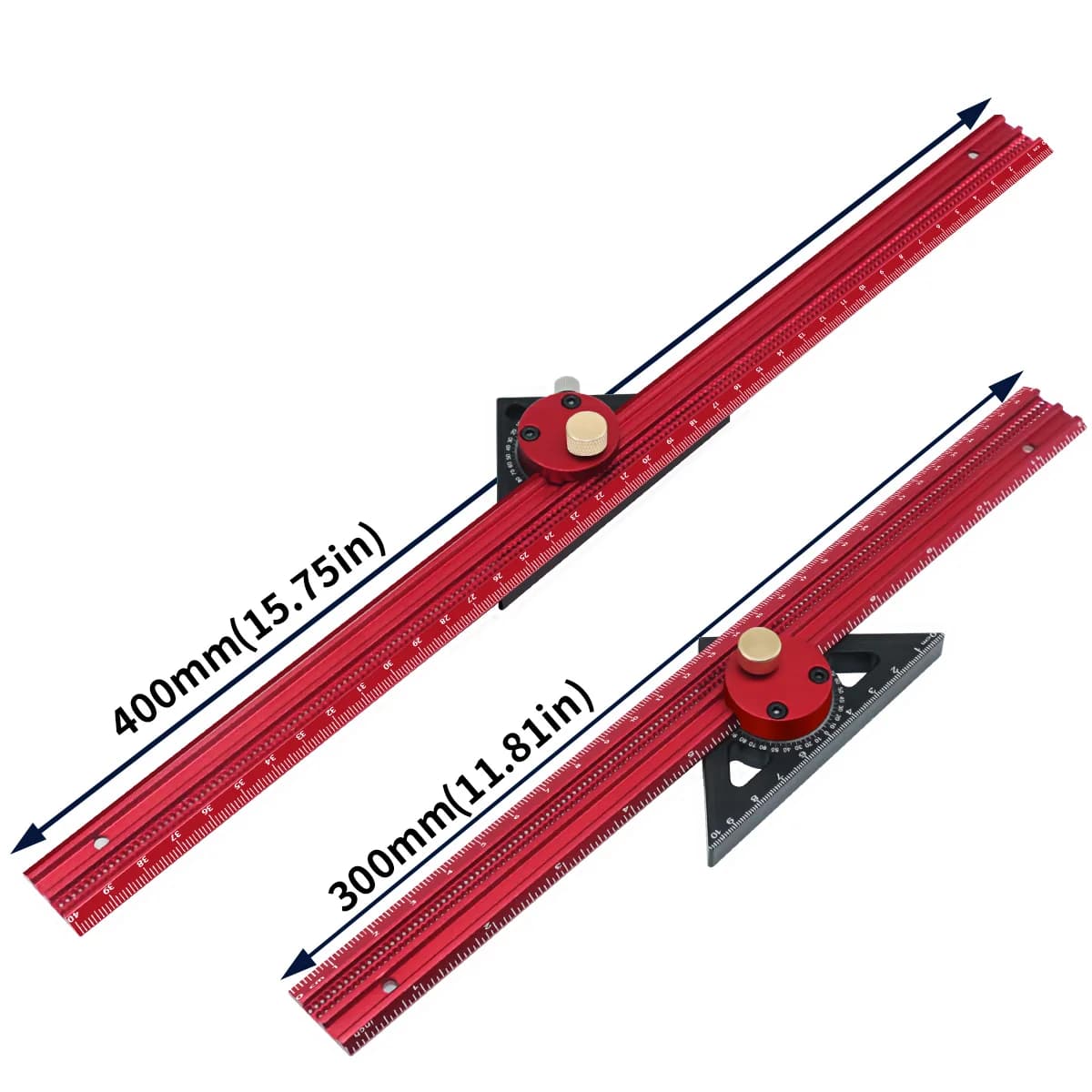 Righello a T in alluminio di precisione con tracciatura e gauge