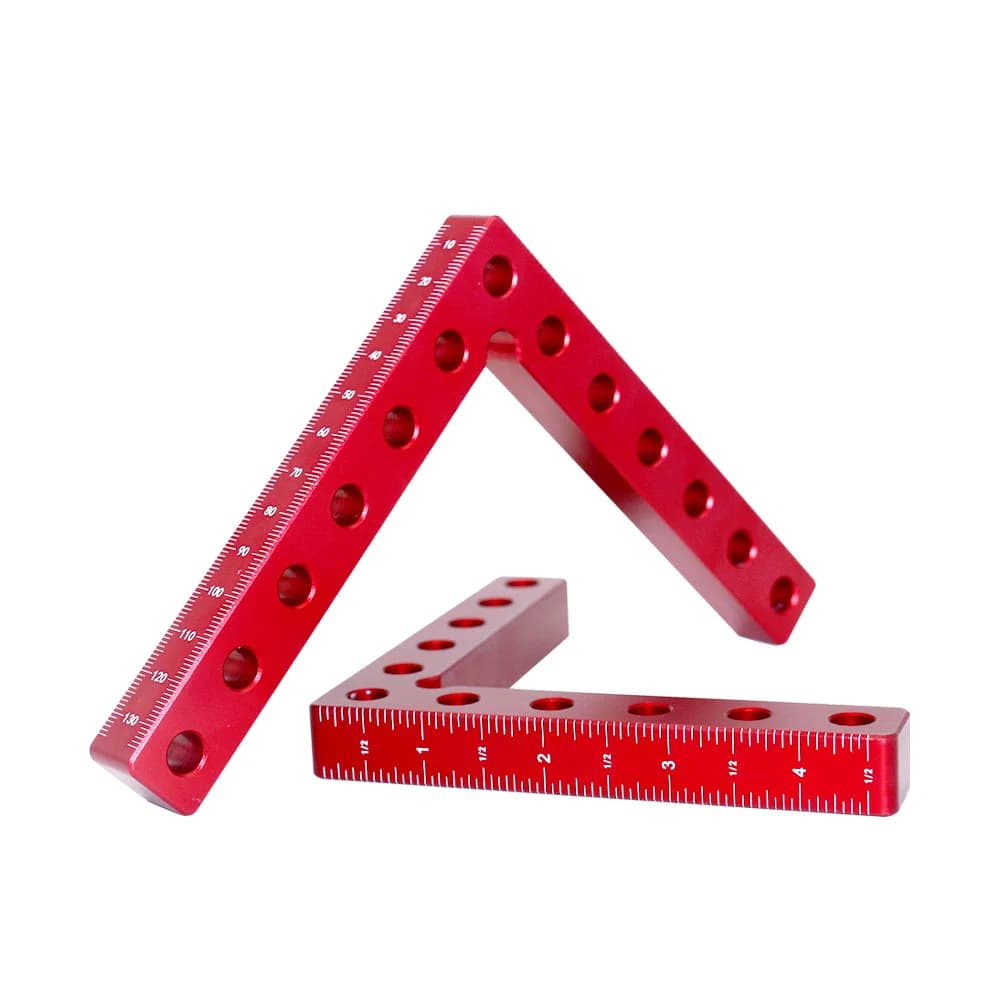 Set da 2 Pezzi Squadra L a 90 Gradi per Falegnameria