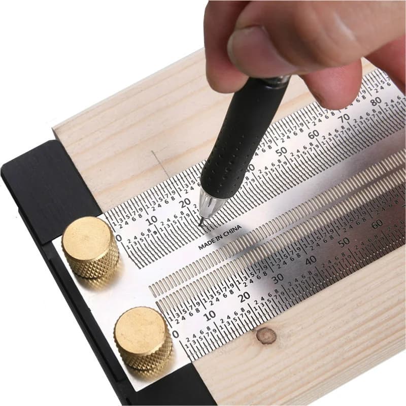 Calibro per fori e tracciatore in acciaio inox di precisione