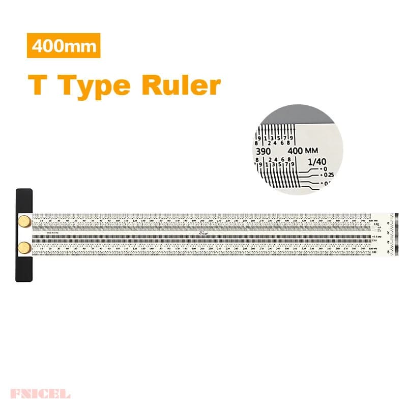 Righello tracciatore T-Type in acciaio inox ad alta precisione