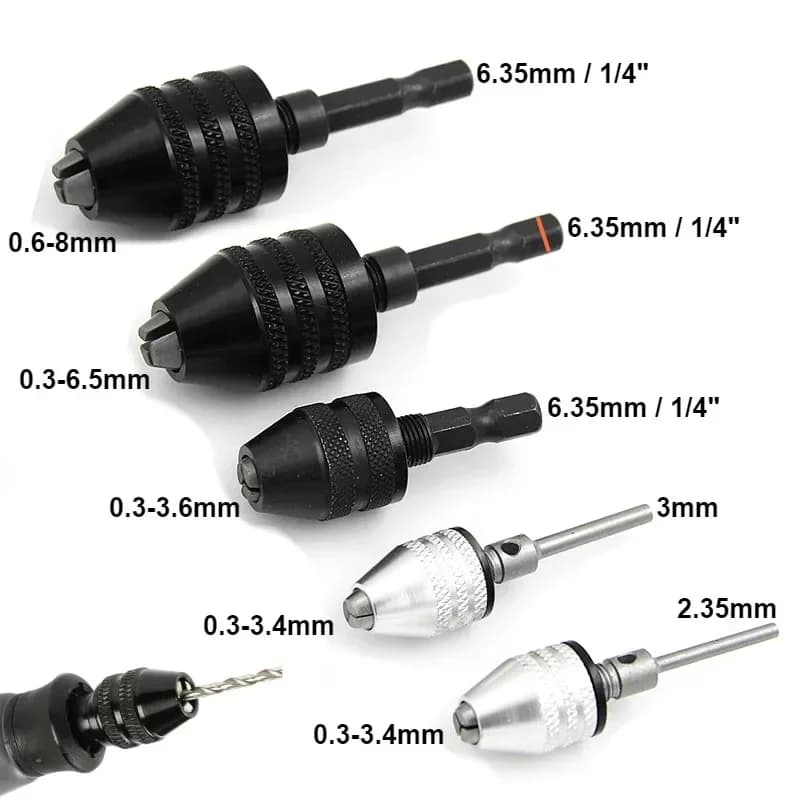 Mandrino portapunte mini a cambio rapido 0,3-8,0mm