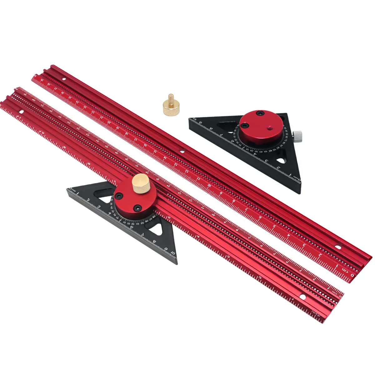 Righello a T in alluminio di precisione con tracciatura e gauge
