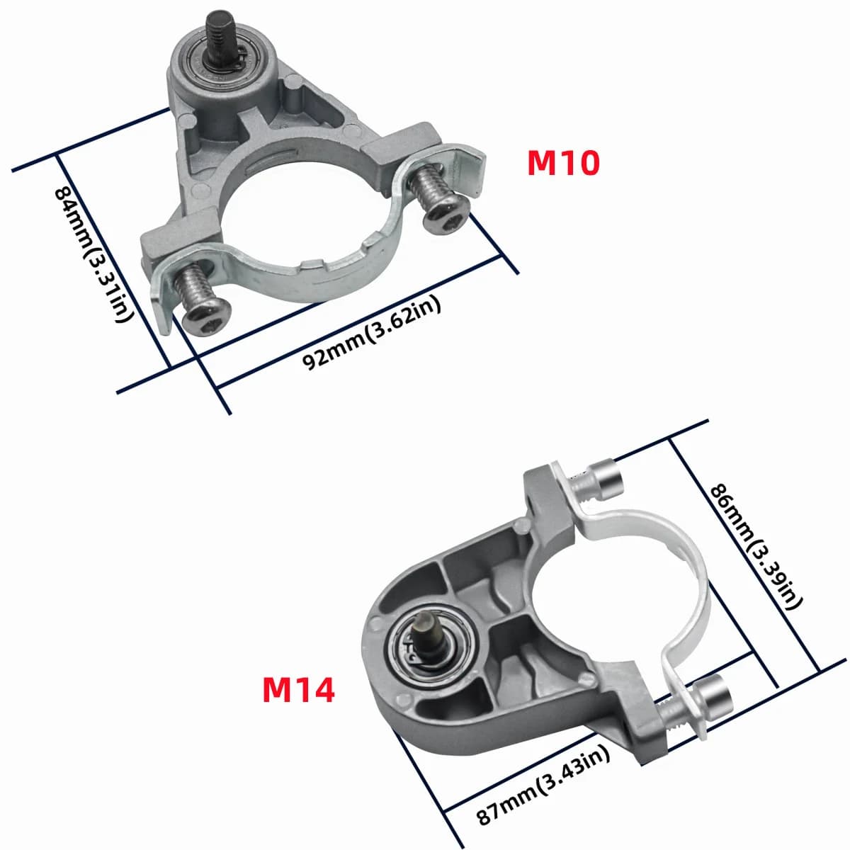 Adattatore universale per smerigliatrice angolare con filettature M10 e M14