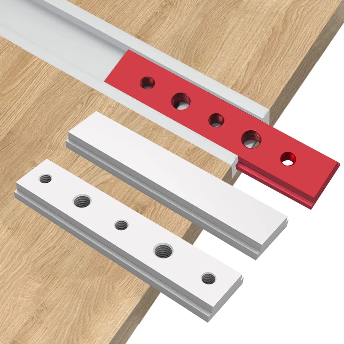 Barra Scorrevole per Taglio Obliquo in Alluminio 100mm per Guide a T