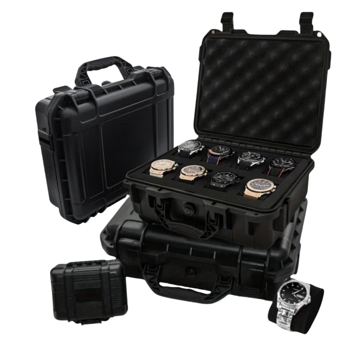 Portaorologi protettivo a 8 slot con spugna
