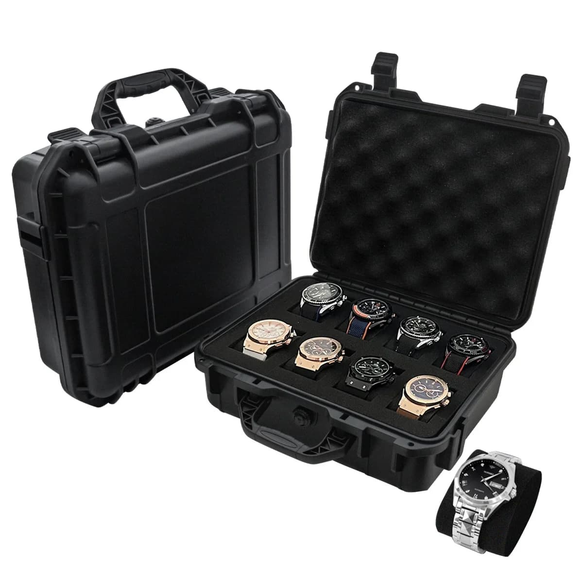 Portaorologi protettivo a 8 slot con spugna