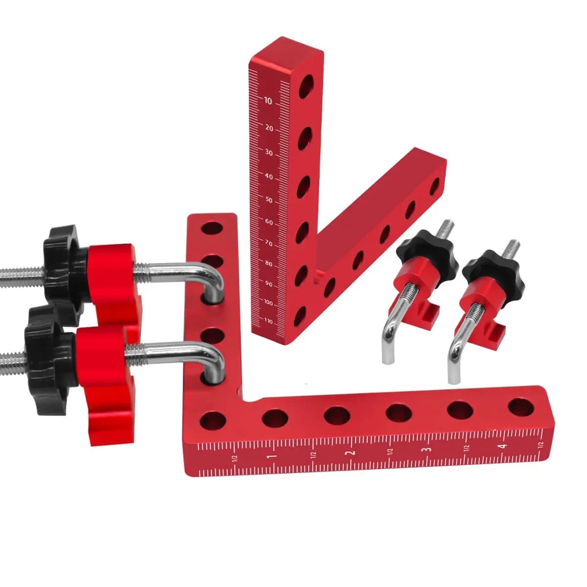 Pinza a L da 90° per Legno, Clip di Serraggio, 120/140mm