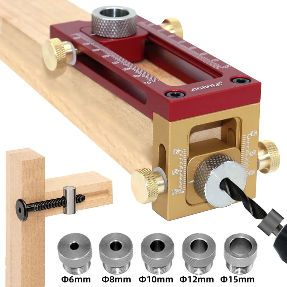 Guida trapano 2-in-1 con set punte per tasselli