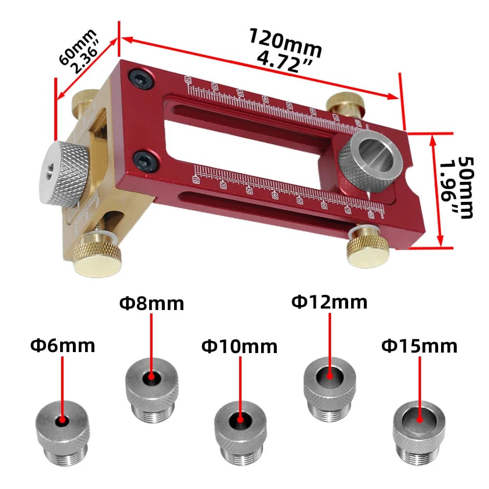 Guida trapano 2-in-1 con set punte per tasselli