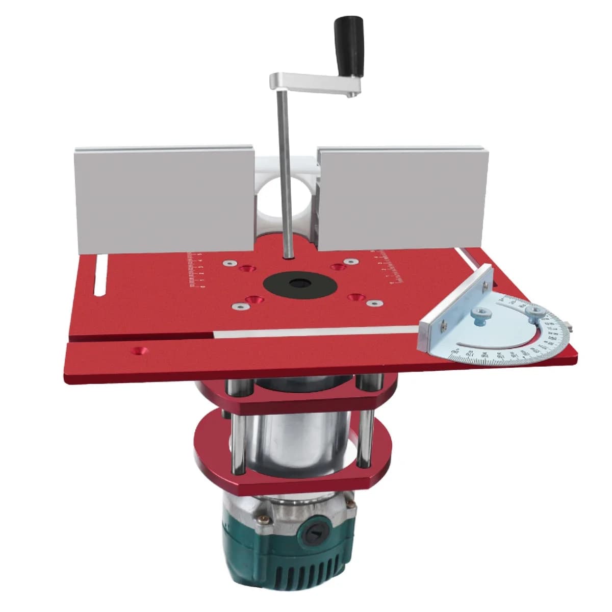 Piastra di inserimento e kit di sollevamento per tavolo da fresatrice in alluminio