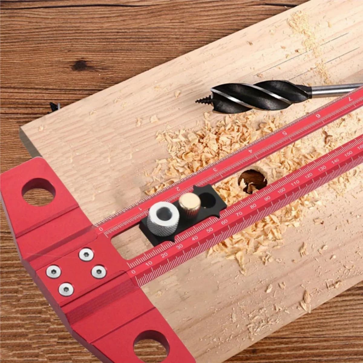 Puntatore per tasselli 2-in-1 con fermo regolabile