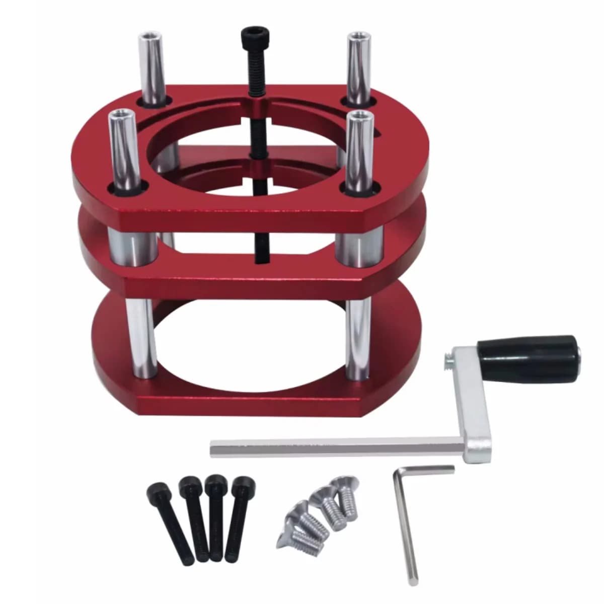 Kit di sollevamento piastra inserto tavolo fresatrice in alluminio, 65mm