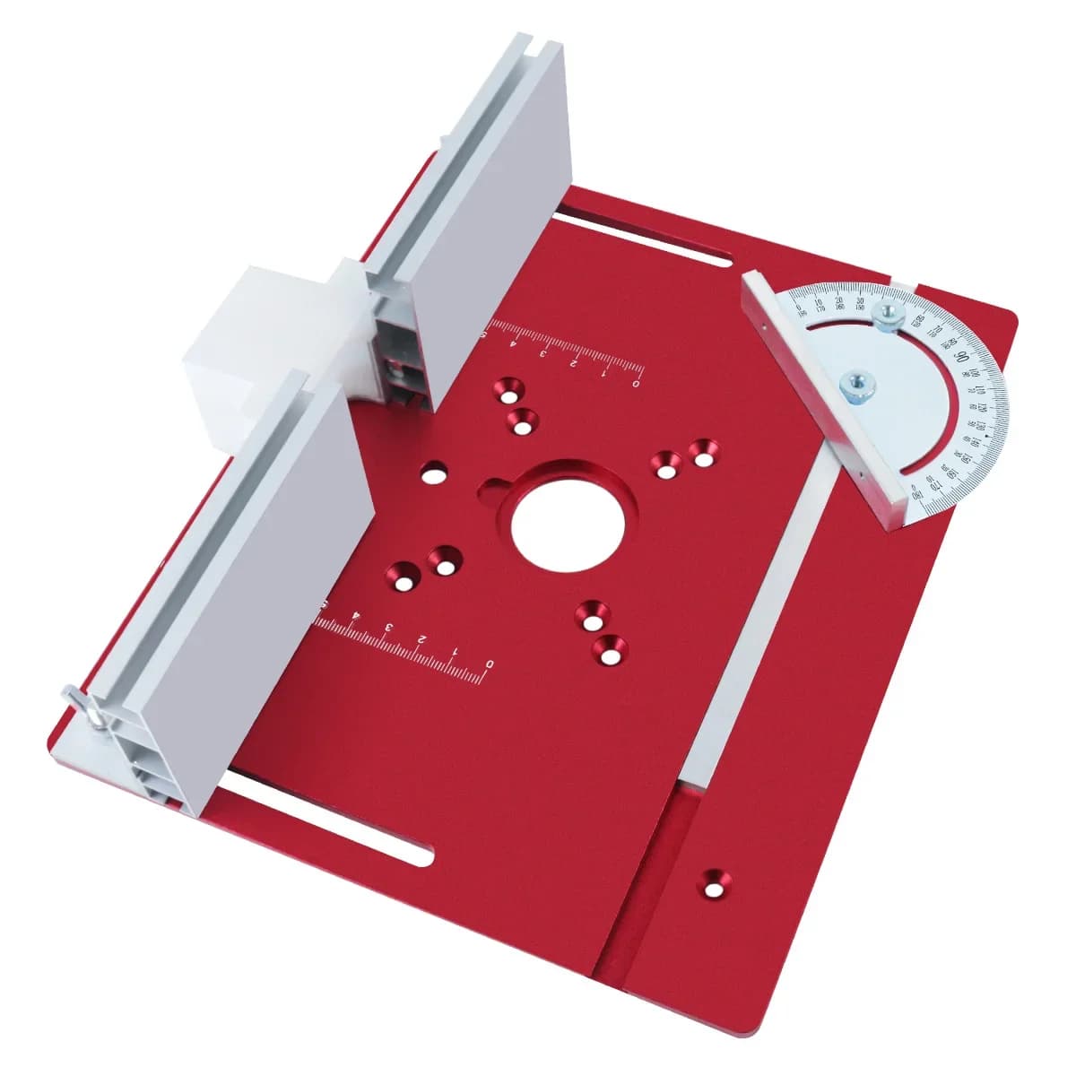 Piastra di inserimento e kit di sollevamento per tavolo da fresatrice in alluminio