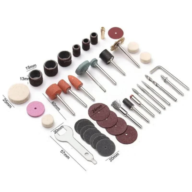 Kit accessori rotanti da 40 pezzi per mini trapani