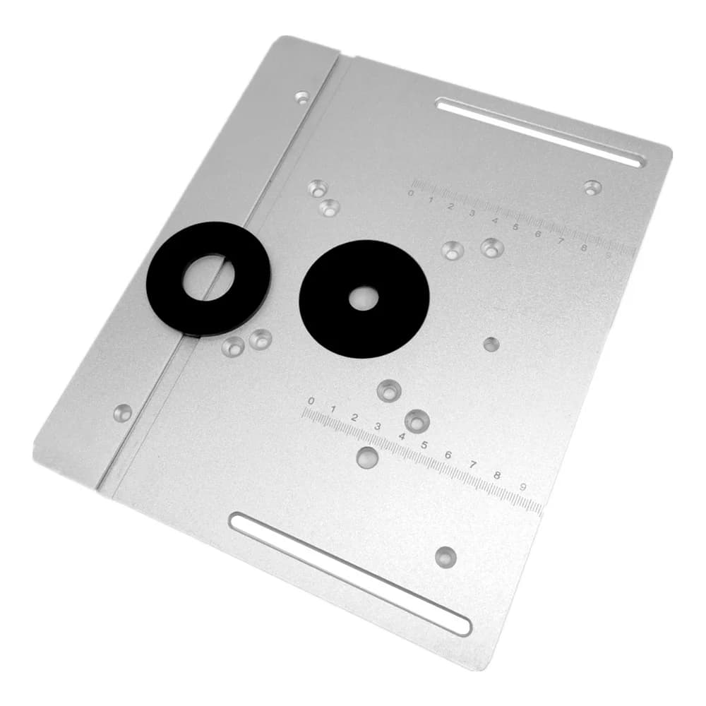 Set piastra inserto per banco fresatrice con protezione trasparente