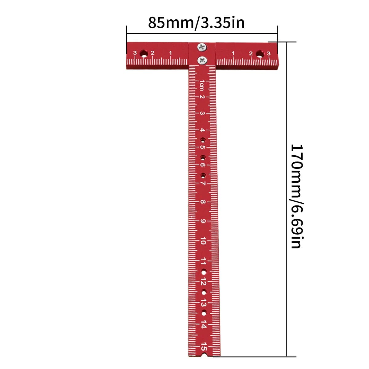 Righello a T in lega di alluminio per disegno tecnico