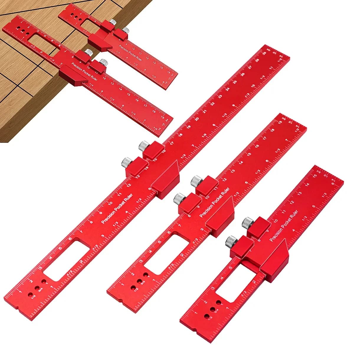 Righello tracciatore a T di precisione con fermo scorrevole