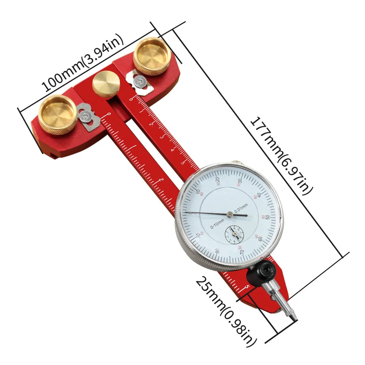 Jig di allineamento per segatrice circolare con comparatore