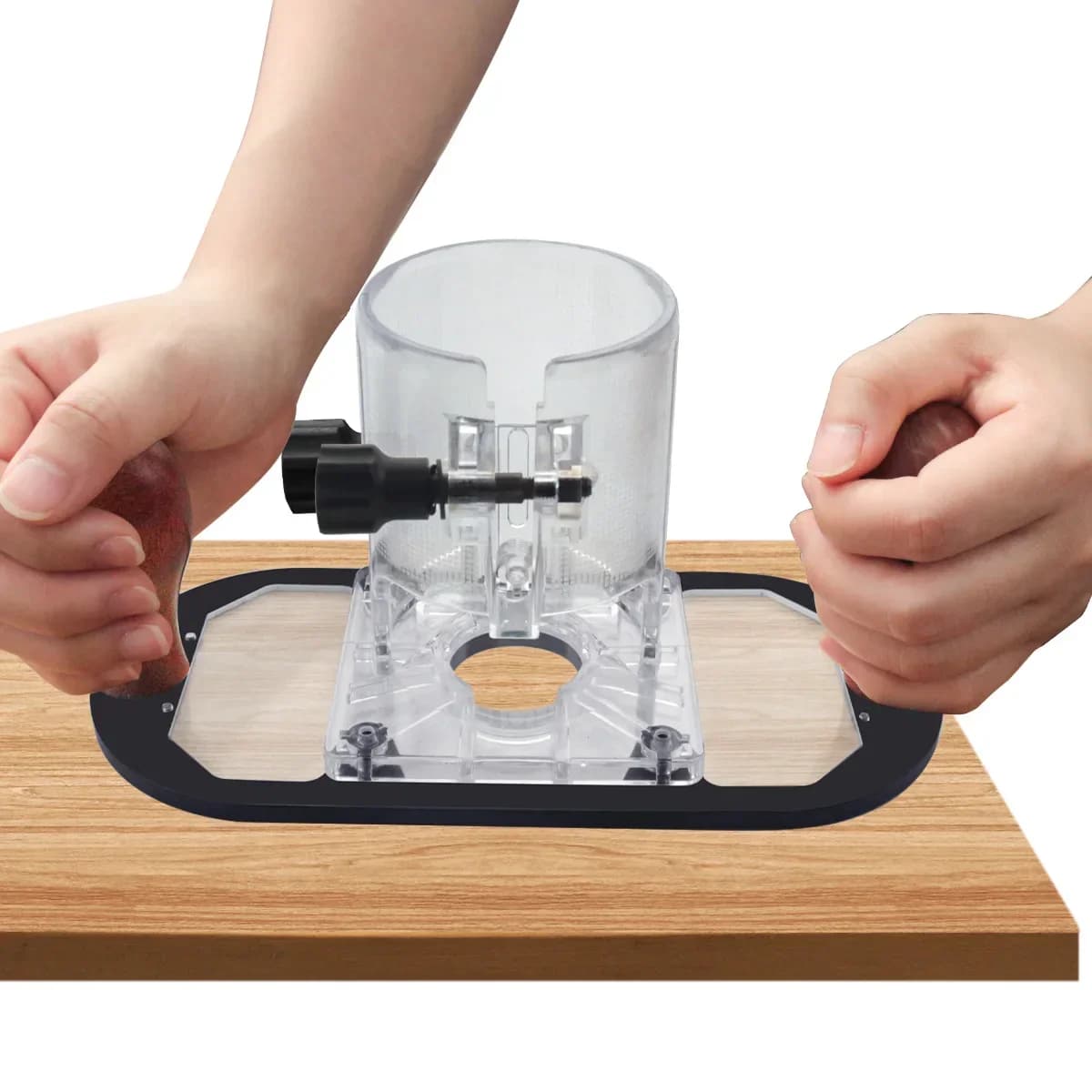 Base a immersione manuale per fresatrice su legno per incisione