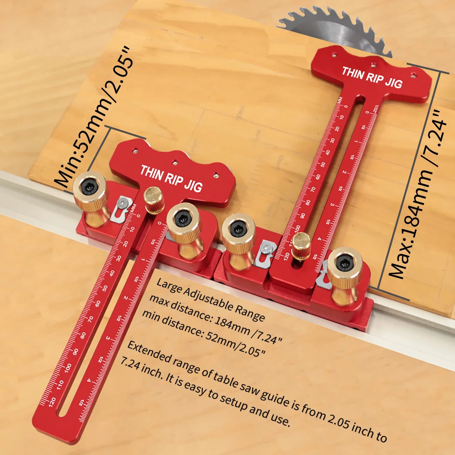 Jig per Tagli Sottili su Segatrice Circolare con Spingitoio