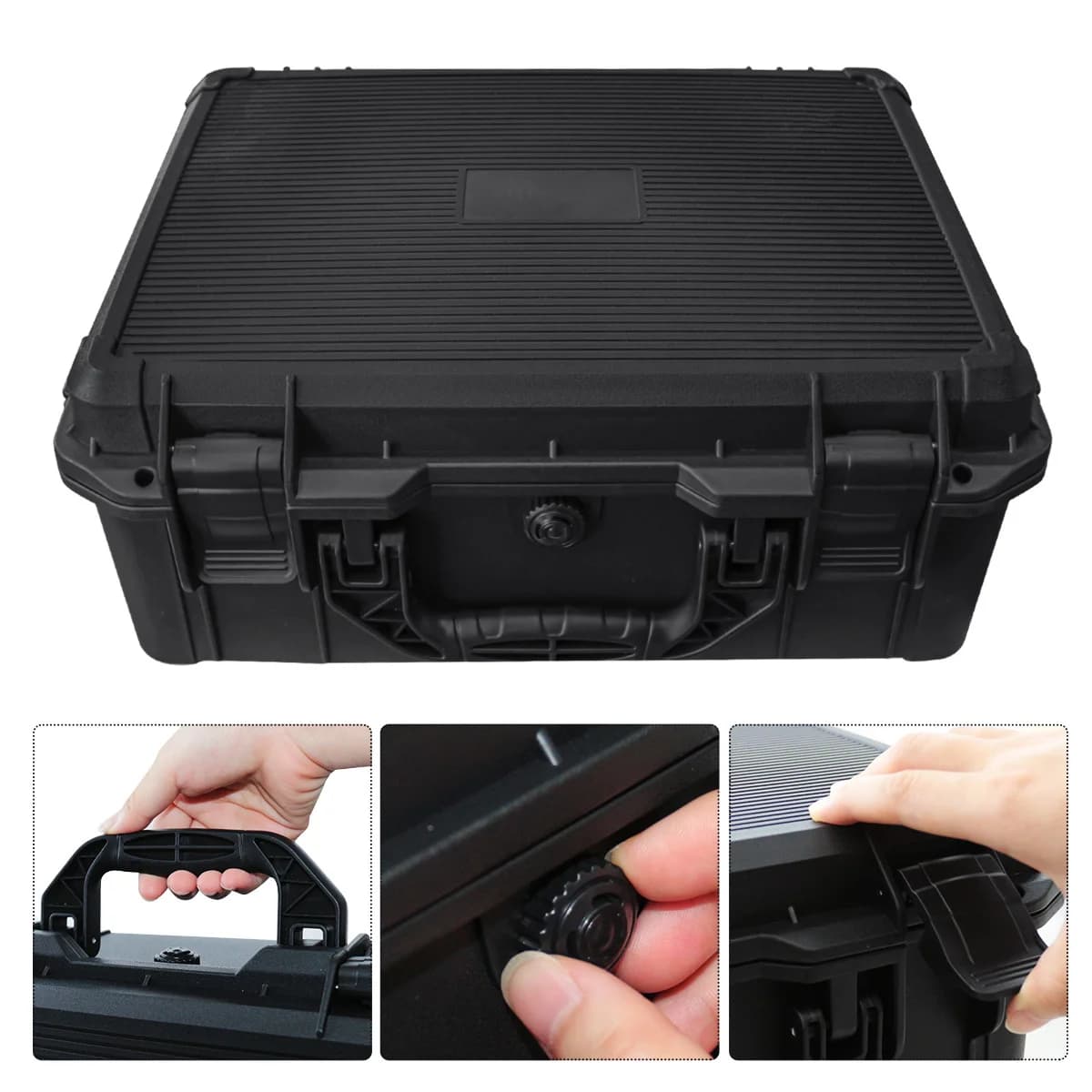 Cassetta portautensili universale in plastica portatile con inserto in schiuma