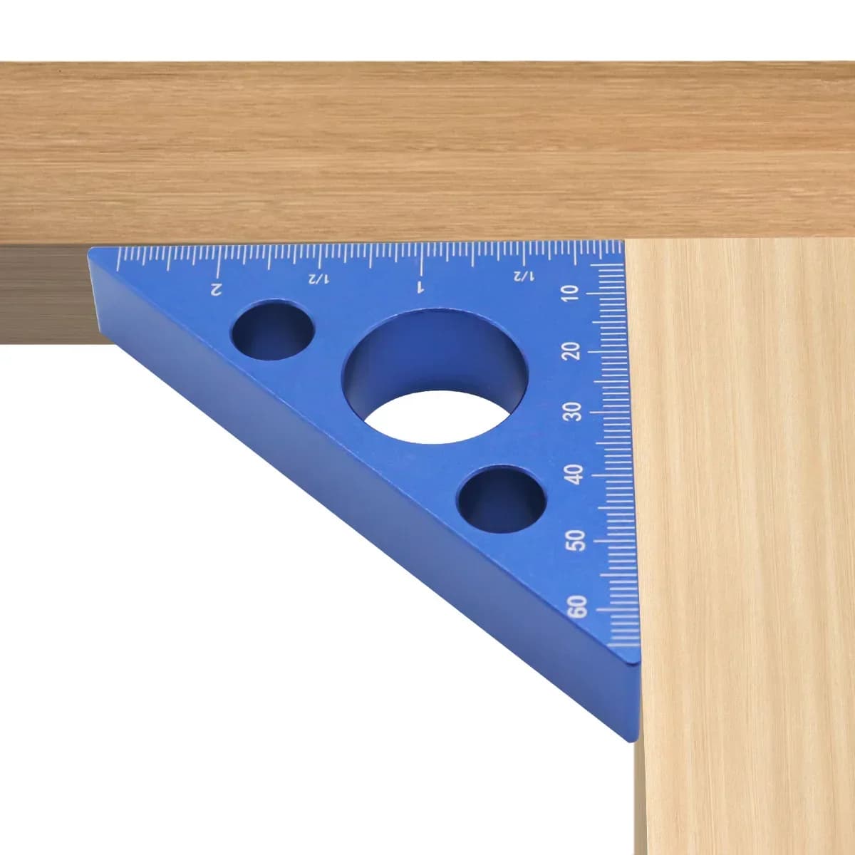 Righello angolare di precisione in alluminio 45/90 gradi