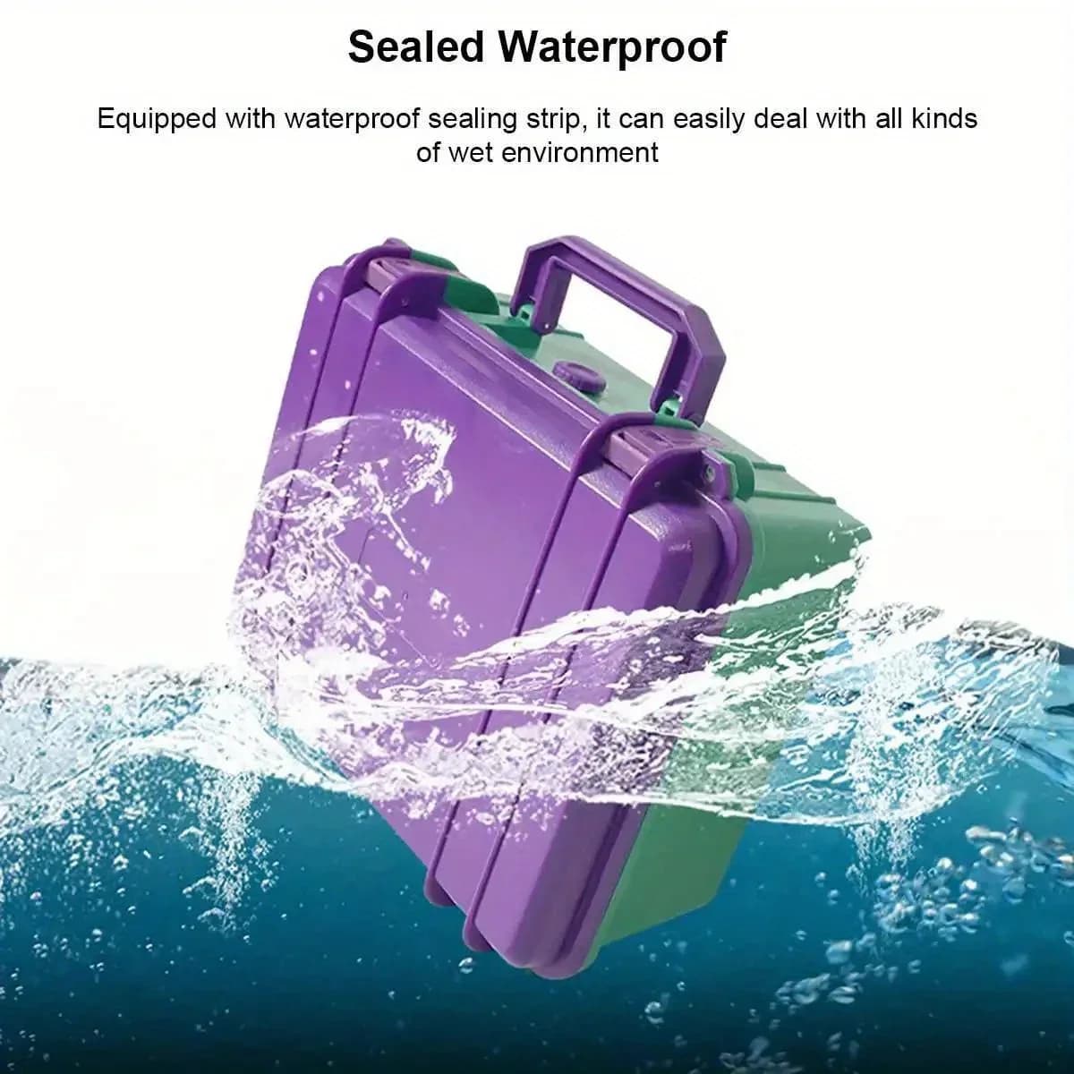 Cassetta Porta Utensili Portatile Resistente all'Acqua con Protezione in Spugna