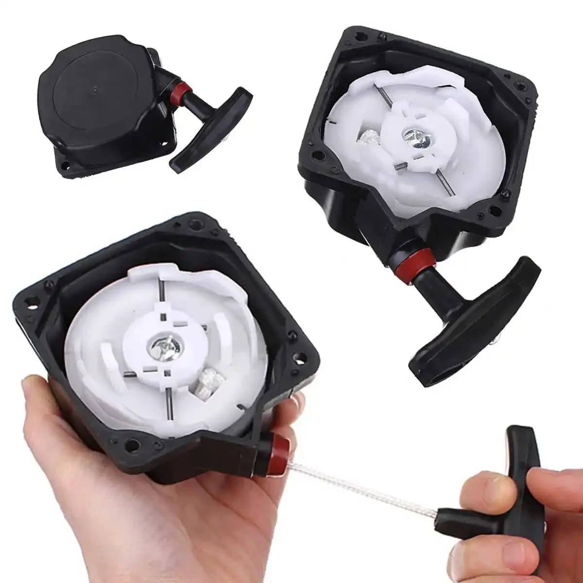 Avviatore a strappo nero universale per decespugliatori
